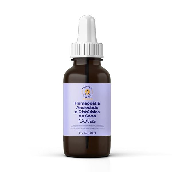 Homeopatia Ansiedade e Distúrbios do Sono Gotas 20ml