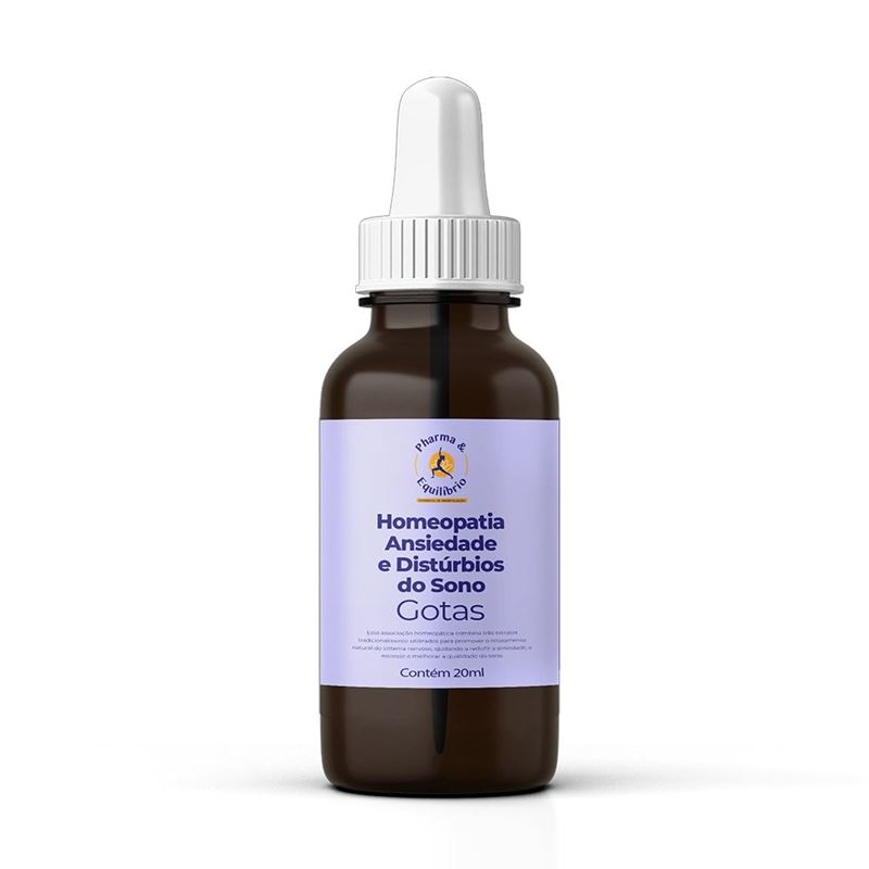 Homeopatia Ansiedade e Distúrbios do Sono Gotas 20ml